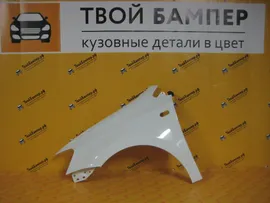Volkswagen Polo 2010- крыло левое цвет Белый Pure White LC9A (Начало)