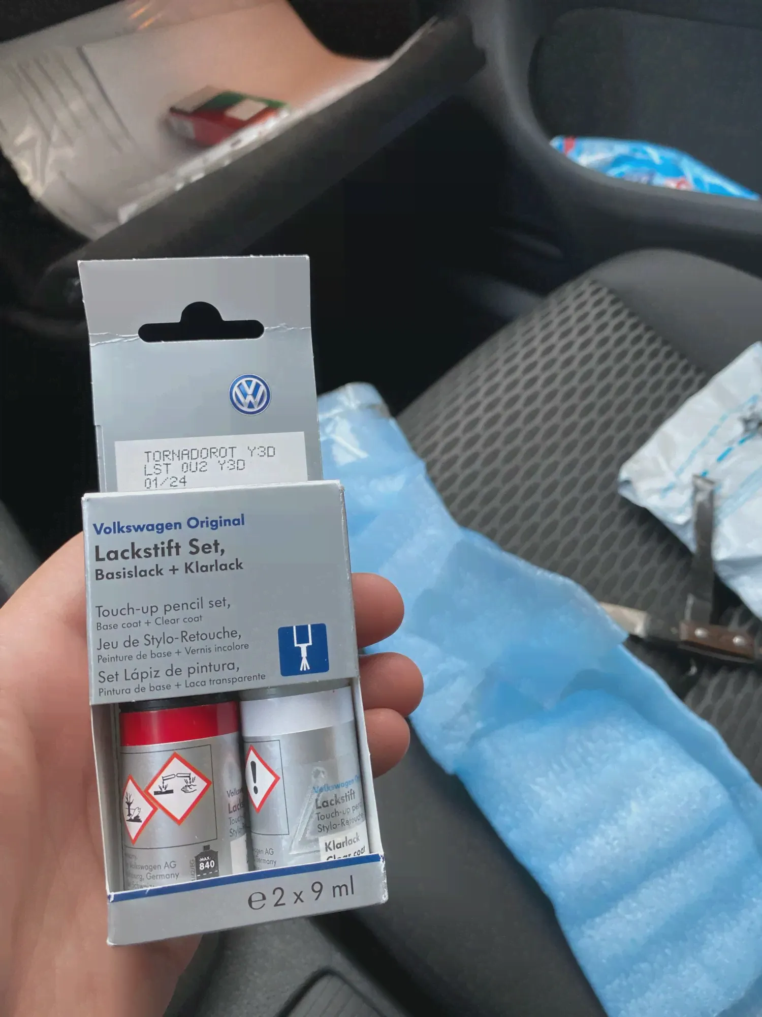 🛍 Набор для подкраски сколов для Volkswagen VW подбор по VIN номеру-1