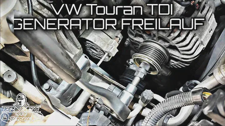 VW Touran 1T | Geräusche am Riementrieb | Freilauf Generator wechseln | Drehmomentwerte | Freewheel