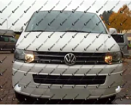 Светодиодные противотуманные фары с ангельскими глазками для Volkswagen Caravelle T5 рестайлинг (2009-2015)