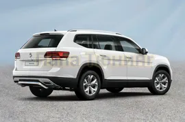 Защита заднего бампера d57 "скоба" Volkswagen Teramont 2017-2020