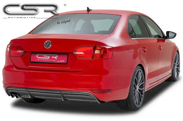 Юбка диффузор заднего бампера Volkswagen Jetta VI (2010-...)-0