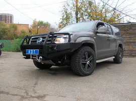 Передний силовой бампер с кенгурином алюминиевый Volkswagen Amarok