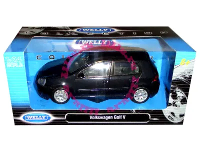 Модель автомобиля Volkswagen Golf V, черная, 1:24, Welly [22458W-BK]-2