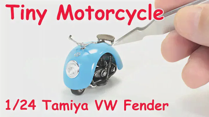How to build Mini bike with Volkswagen Beetle fenders - Tamiya 1/24 VW