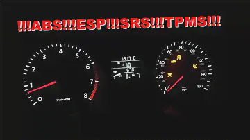 VW Jetta 6 2.5 USA Одновременно горят ошибки ABS, ESP, SRS, TPMS