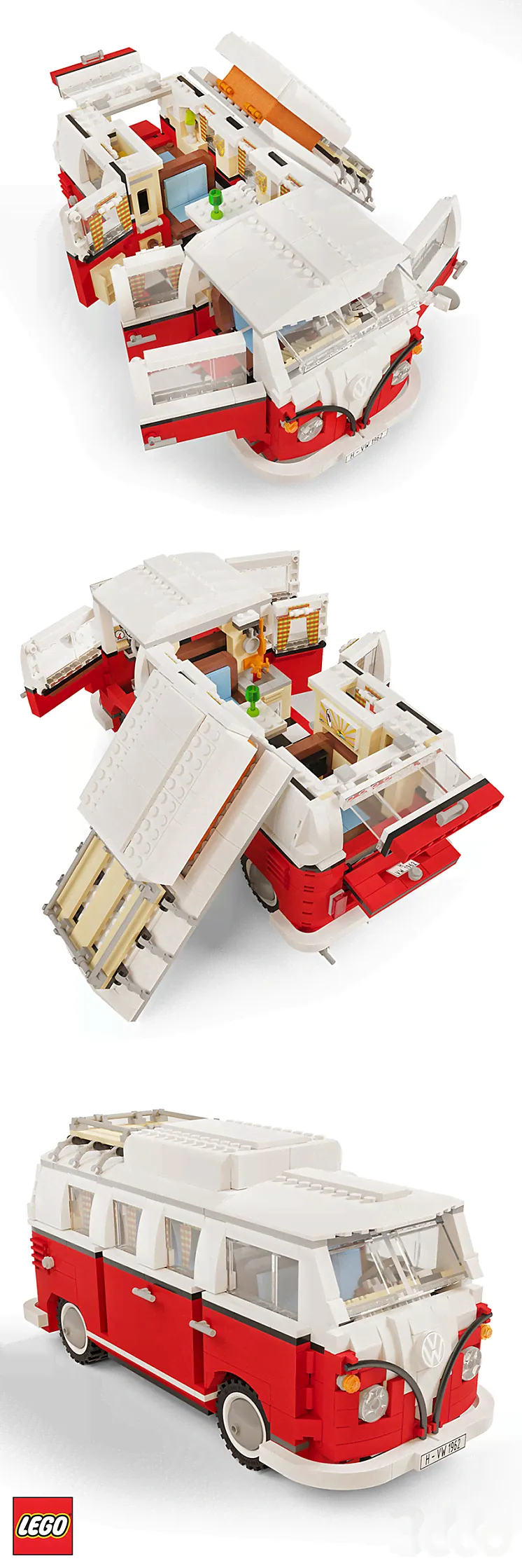 LEGO 10220 Volkswagen T1 - Игрушки - 3D модель-1