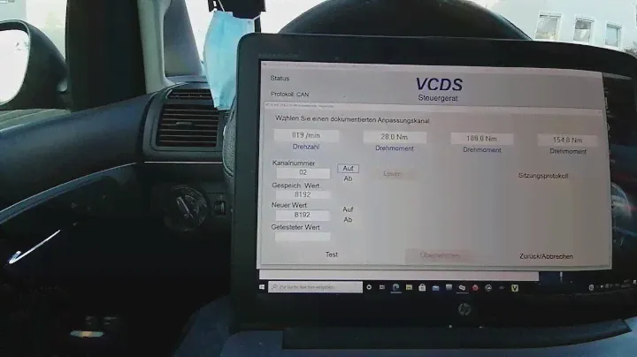 Настройка оборотов холостого хода с помощью VCDS / Вася Диагност на VW Touran 2.0 TDI 2005 года