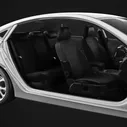 Чехлы для сидений экокожа Volkswagen Polo с 2010-2019 седан черный VW28-0102-EC01