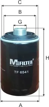 Масляный фильтр MFilter для Volkswagen Jetta V 2005-2010. Артикул TF 6541-0