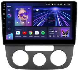 Магнитола Volkswagen Jetta 5 2005-2010 (кондиционер) - Teyes CC3L на Android 10, 8-ядер, CarPlay, 4G SIM-слот
