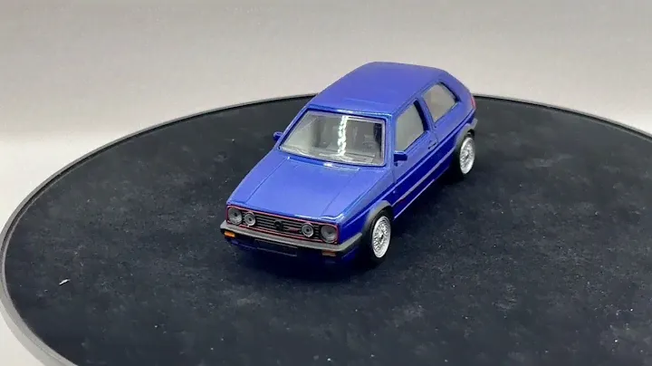 VW Golf GTI G60 1992 in blue, 1:43 scale diecast car model from Norev, 840064
