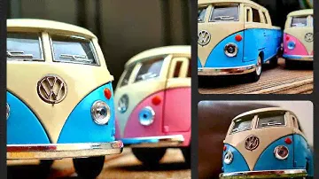 1963 Volkswagen Bus Double Cab Pick-up. scale 1/34 toy car toy photography 📸 old toy cars old fasion