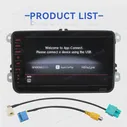RCD880 Pro 2.0 Carplay Автомобильное радио 8 - дюймовый полносенсорный Android Автомобильный многофункциональный плеер для Volkswagen Golf 5 6 Passat B5 B6 B7 Jetta 5 6 CC (art.: 3920c357733d9)