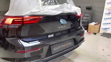 2021 Volkswagen Golf 8 with retrofitted oem rearview camera