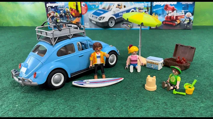Unboxing PLAYMOBIL Volkswagen Beetle | Family Going to a Picnic | Car Sound Effect