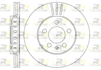 Тормозной диск RoadHouse передний для Volkswagen Polo V 2009-2024. Артикул 6545.10