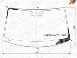 8643AGNCMVZ LFW/X - Лобовое стекло (XYG) Volkswagen Touareg 3 (2018-2021)