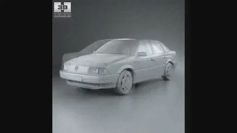 3D Model   Volkswagen Passat B3 sedan 1988    at 3DExport.com