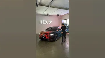 Electroluminescent paint 😮 on the all-new VW ID 7 electric sedan! #VW