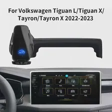 Автомобильный держатель телефона для Volkswagen Tiguan L X Tayron Tayron X 22-23 кронштейн для навигации по экрану беспроводная зарядная стойка