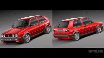 3D Model: Volkswagen Golf GTI mk2 1983-1992 - CGriver.com
