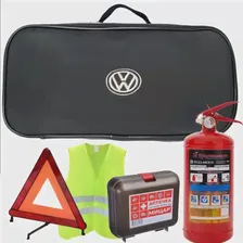 Набор автомобилиста 5 предметов для ТО, сумка экокожа с логотипом VOLKSWAGEN для ТО