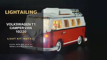 Lightailing Light kit Install in the Lego Volkswagen T1 Camper #10220