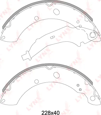 Тормозные колодки LYNXauto задние для Volkswagen Polo V 2010-2024. Артикул BS-8002-1