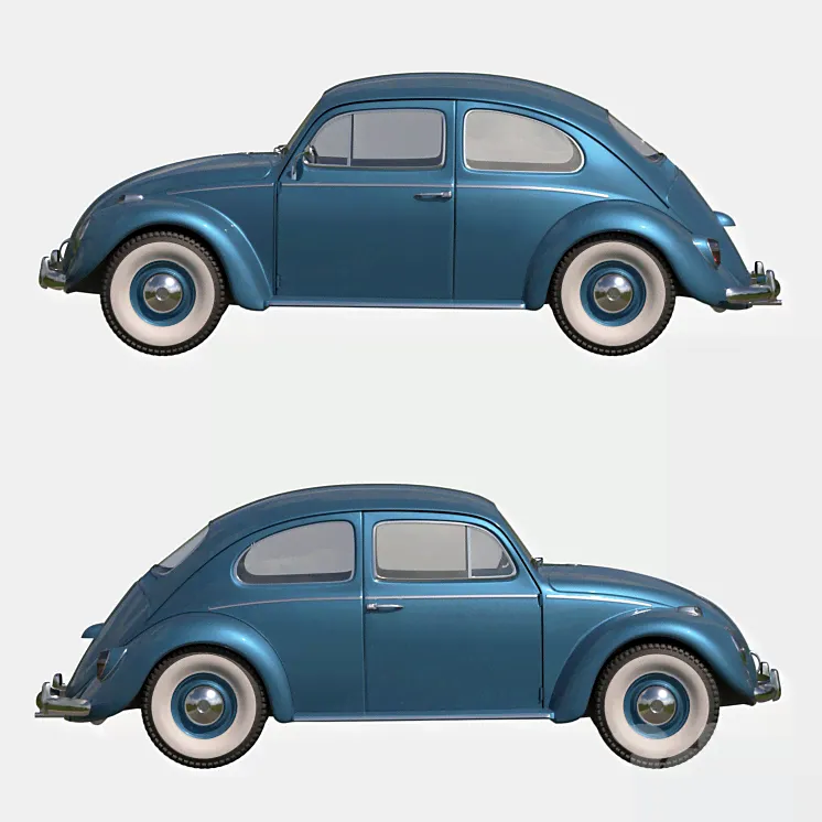 Volkswagen Beetle 1967 - Транспорт - 3D модель-2