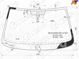 8612AGNMVZ95 LFW/X - Лобовое стекло (XYG) Volkswagen Jetta 7 (2018-2021)