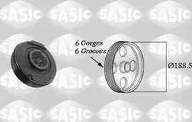 Шкив коленвала Sasic для Volkswagen Transporter T4 1990-2003. Артикул 9001807