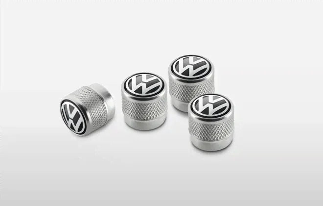 Колпачки на ниппели алюминиевые Volkswagen