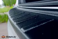 Накладка на задний бампер для Volkswagen Tiguan 2017+/2021+ | шагрень, с загибом