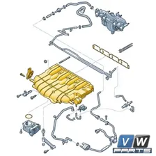 Коллектор впускной Volkswagen Tiguan (2.0 TSI) - замена, vw-parts.ru