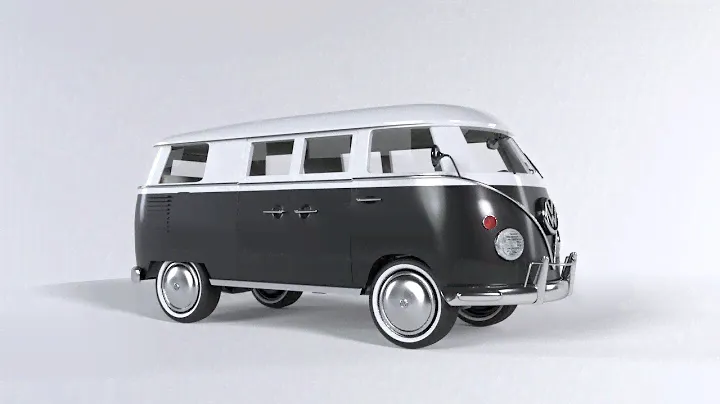 Volkswagen Van #3d model #VolkswagenVan