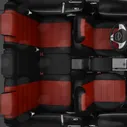 Чехлы для сидений экокожа Volkswagen Polo с 2010-2019 седан красный VW28-0101-EC06
