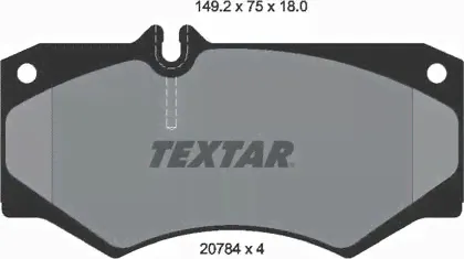 Тормозные колодки Textar Q+ передние для Volkswagen LT I 1978-1996. Артикул 2078401-0