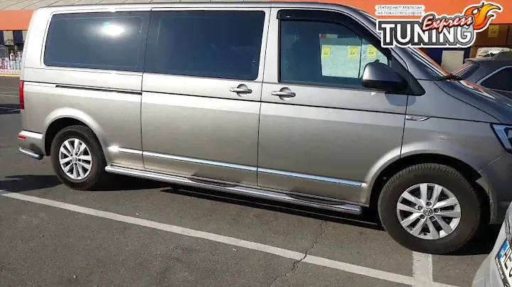 Хром молдинги дверей Фольксваген Транспортер Т6 / Накладки на двери Volkswagen Transporter T6