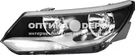 TIGUAN фара левая с корректором , внутри черная (DEPO)-хром для VOLKSWAGEN TIGUAN