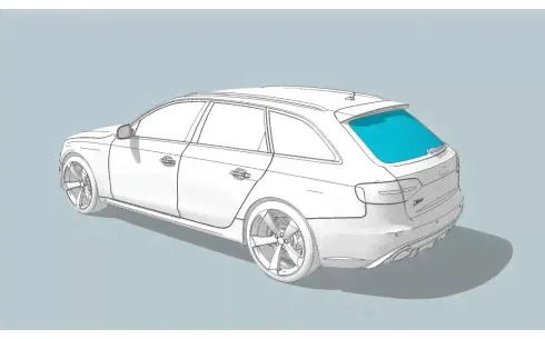 Заднее стекло VOLKSWAGEN Passat B3/Passat B4 ФР-00014453/3/60