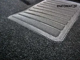 3D коврики Euromat для VOLKSWAGEN Jetta VI (2010-2018), Lux, Черный