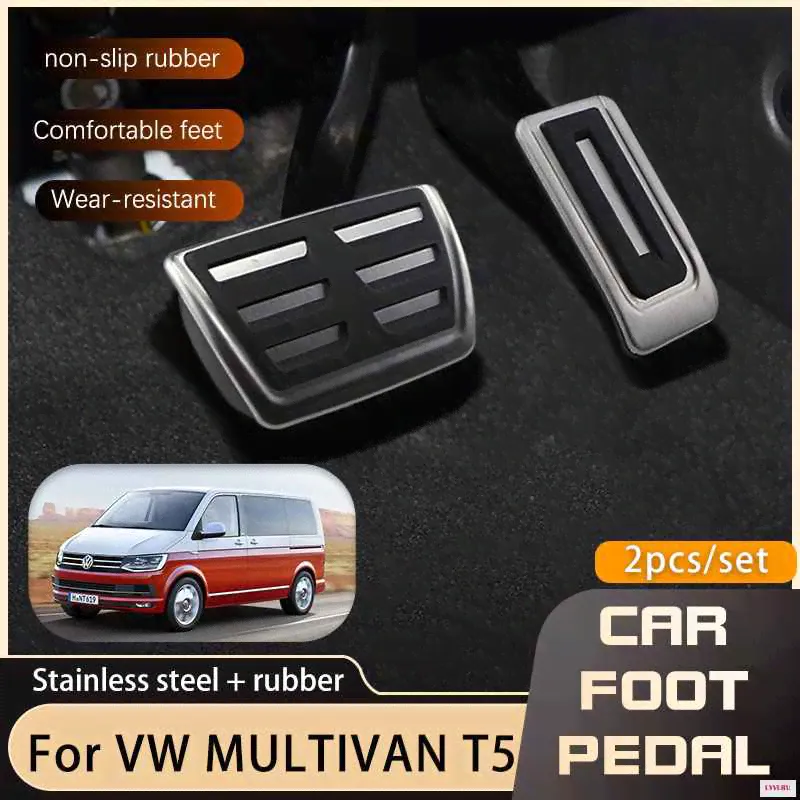 Педали ножные автомобильные из нержавеющей стали для Volkswagen VW Multiva Transporter T5 T6 T7 -