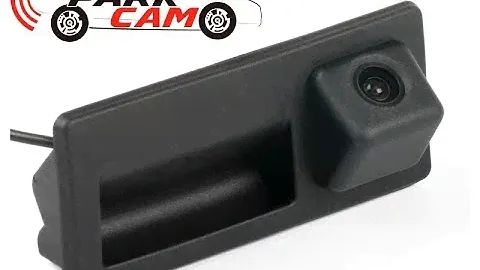 Камера заднего вида VW Tiguan (Тигуан) первого поколения в ручке багажника