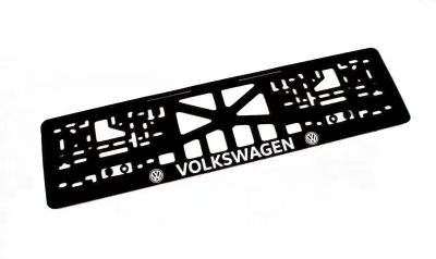 Рамка номерного знака "VOLKSWAGEN" (рельеф.) серебро