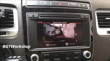 VW Touareg RCD550 - видеорегистратор на штатном мониторе