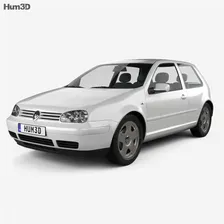 Volkswagen Golf IV трехдверный 1997 3D модель