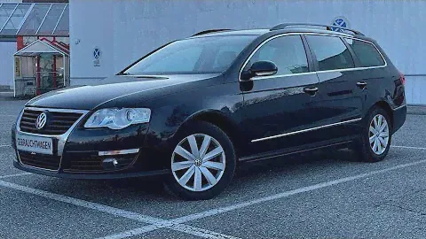 Осмотр Volkswagen Passat b6 2010 года на белой коже из Германии