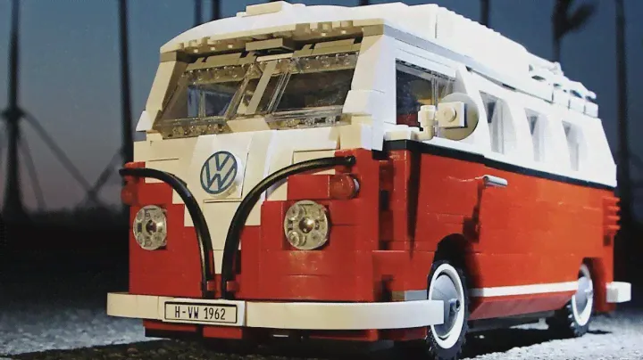 LEPIN 21001 Volkswagen T1 Camper timelapse 8 часов сборки! Китайский конструктор аналог LEGO 10220