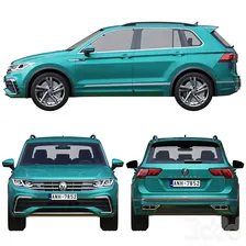 Volkswagen Tiguan 2021 - Транспорт - 3D модель